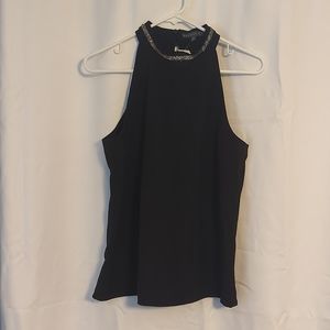 stitchfix brixton ivy black beaded tank yuri embellished halter blouse